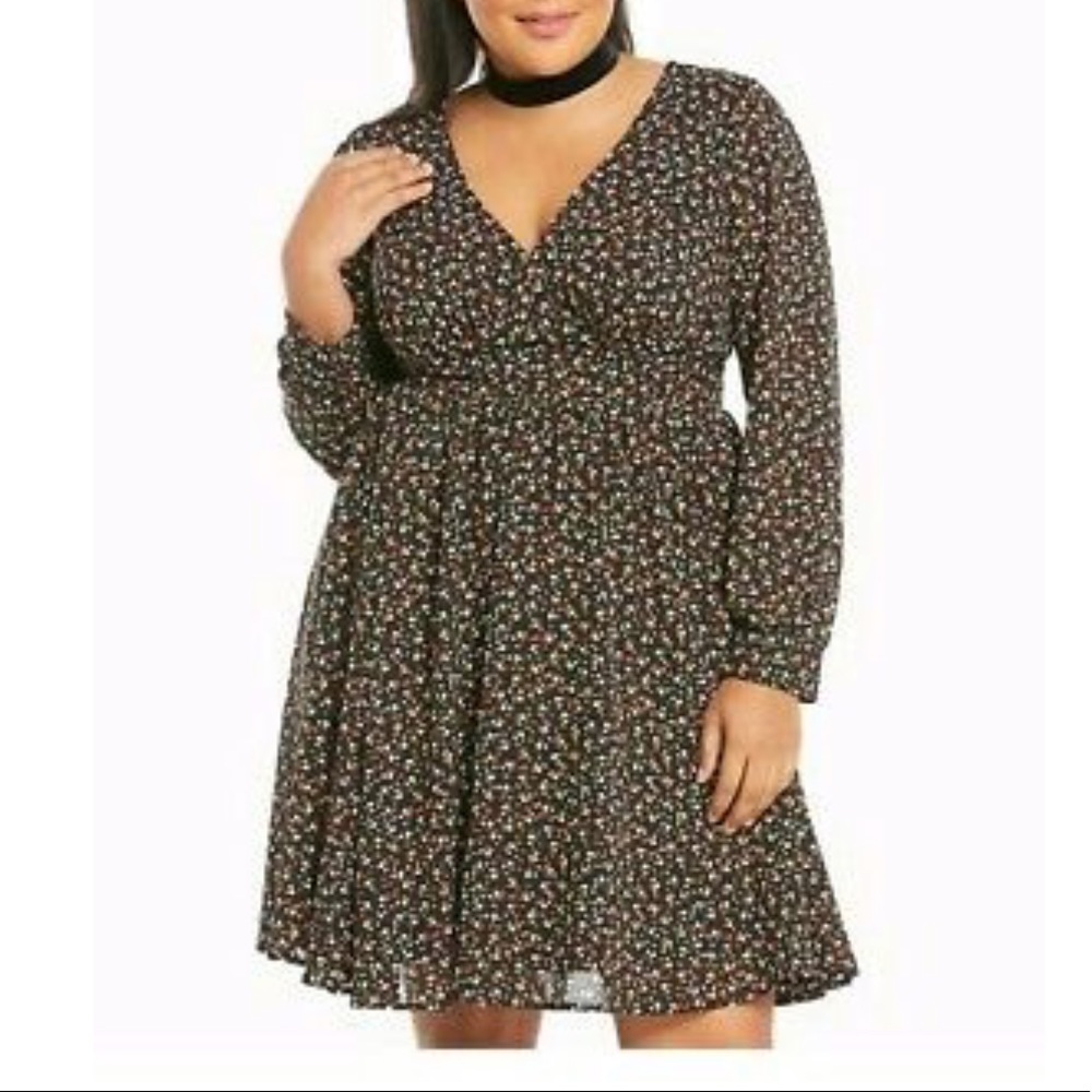 Long sleeve, flowy Torrid dress